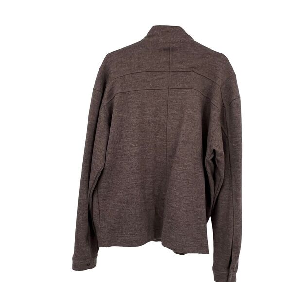 Nike Tiger Woods‎ Collection 100% Wool Heavy Golf Sweater Jacket Brown Med - Picture 2 of 8